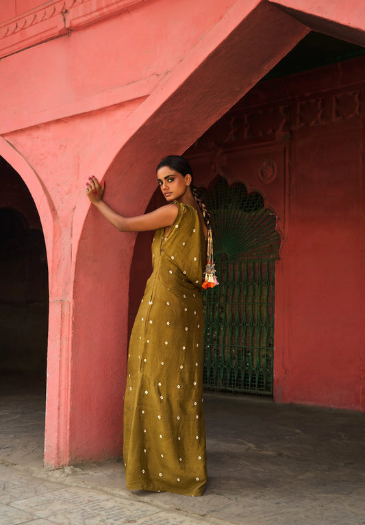 Lalita Dress | Indigo Silk