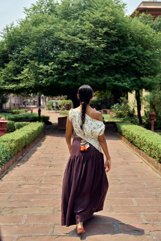 Lalita Top | Indigo Silk
