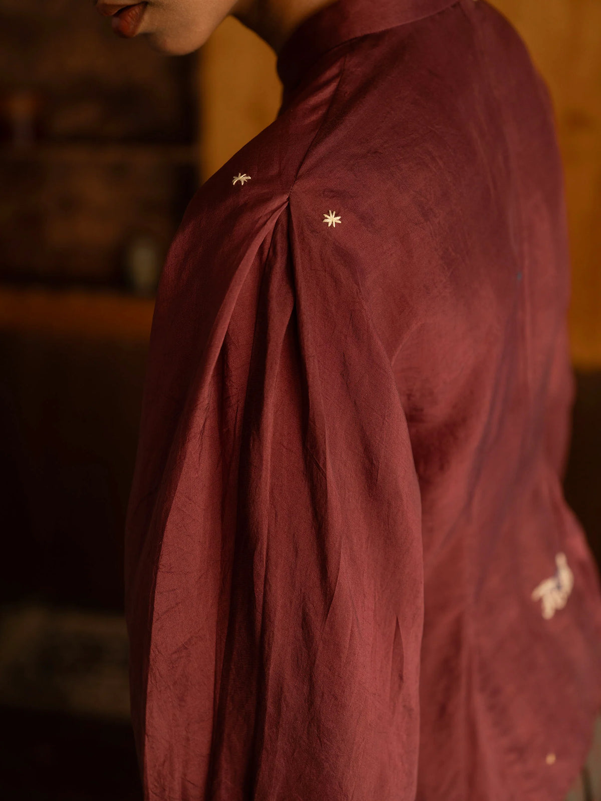 The Modern Victorian Blouse | Burgundy