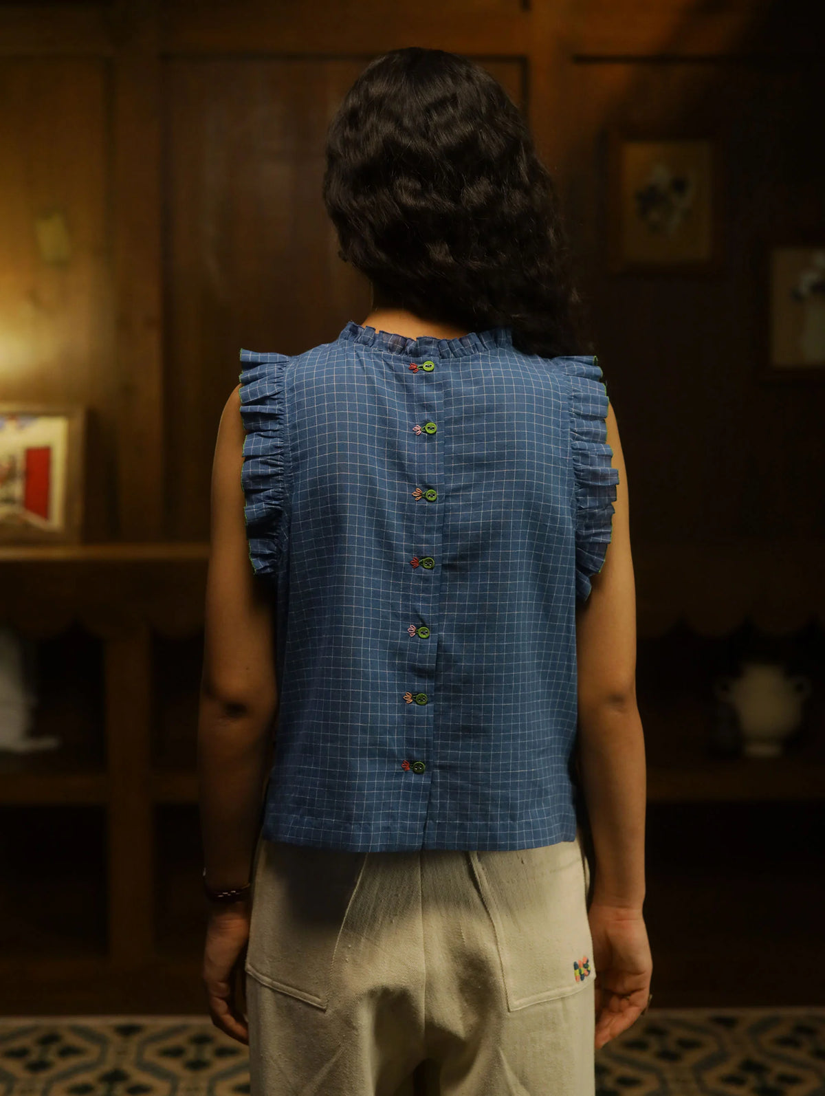 Kurf-Ruffle Top | Blue