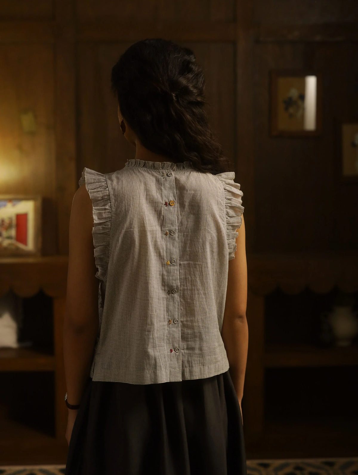 Kurf-Ruffle Top | White