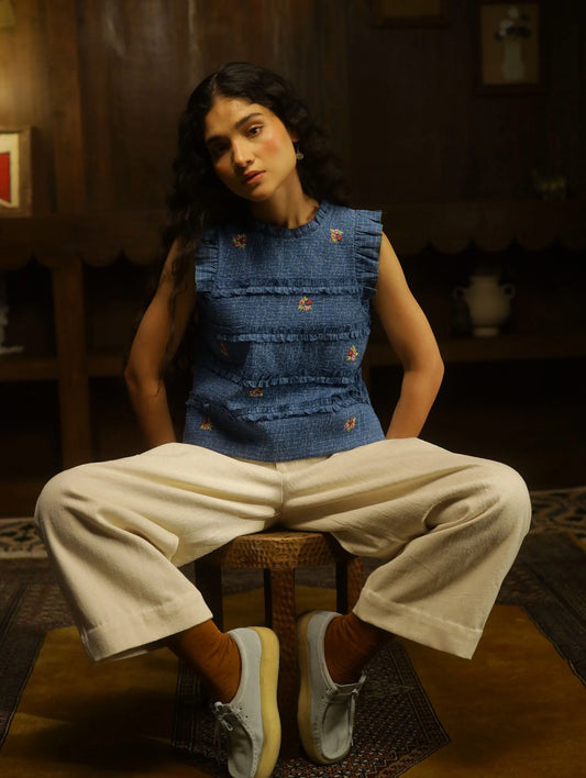 Team Tote Bag Pants | White