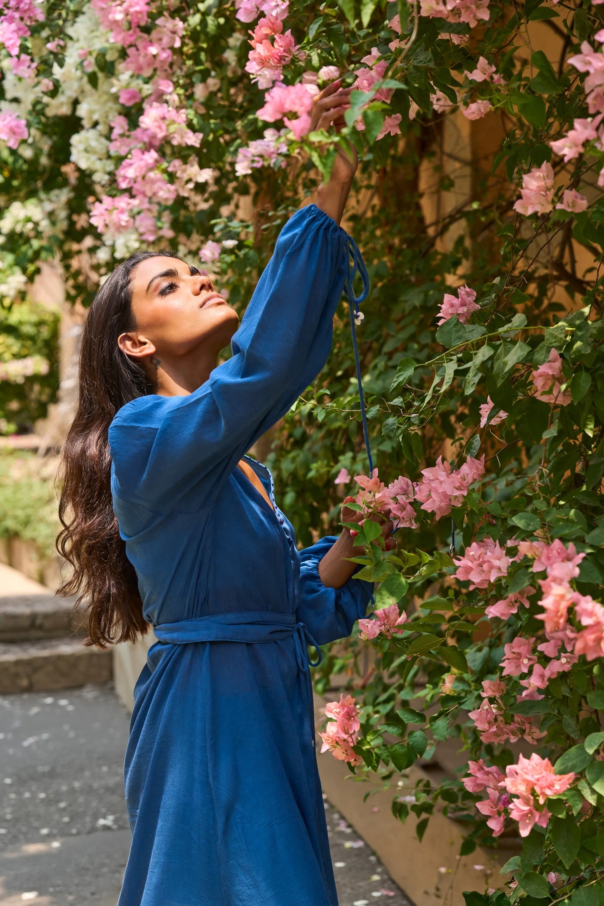 Roshni Dress | Pink Cotton