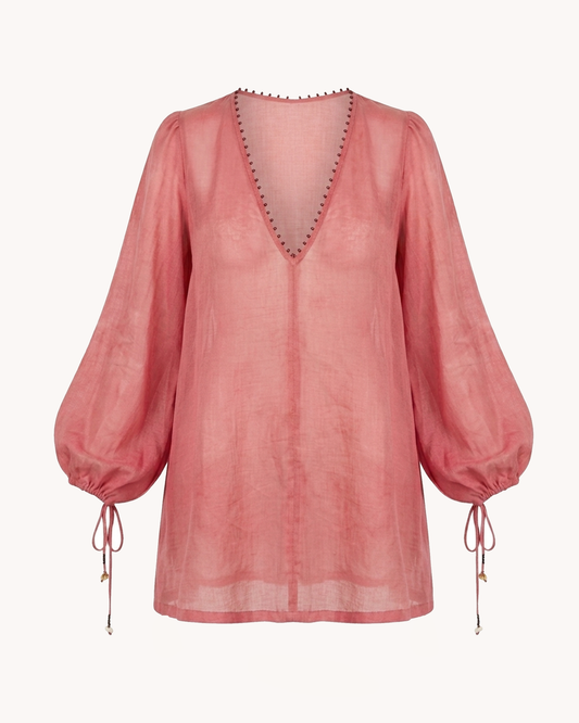 Sadya Dresss | Pink Cotton
